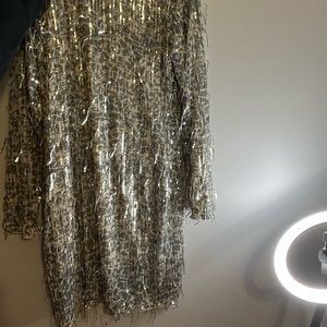 Sequin Fashion Nova Mini Dress size 2x fits like XL